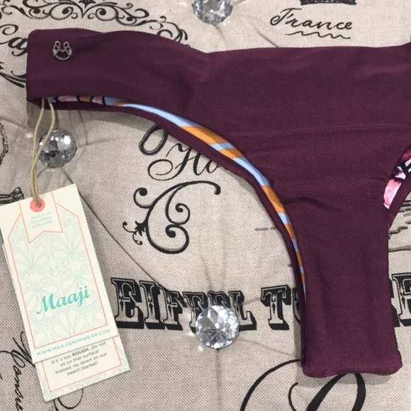 Maaji Beach Plum Sublime Cheeky Bikini Bottom - Picture 4 of 8